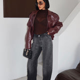 Contour Seam Wide Leg Jeans