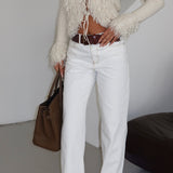 Pearl Straight Jeans Cream
