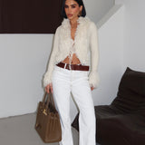 Pearl Straight Jeans Cream