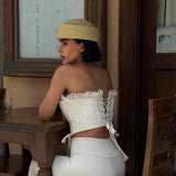 Lace Up Corset Top