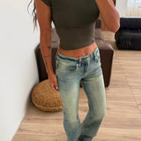 Low Rise Bell Bottom Jean