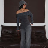 Mid Rise Straight Fit Jeans Gray