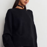 Soft Crewneck Knit Sweater