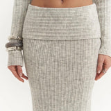 Off-Shoulder Knit Set