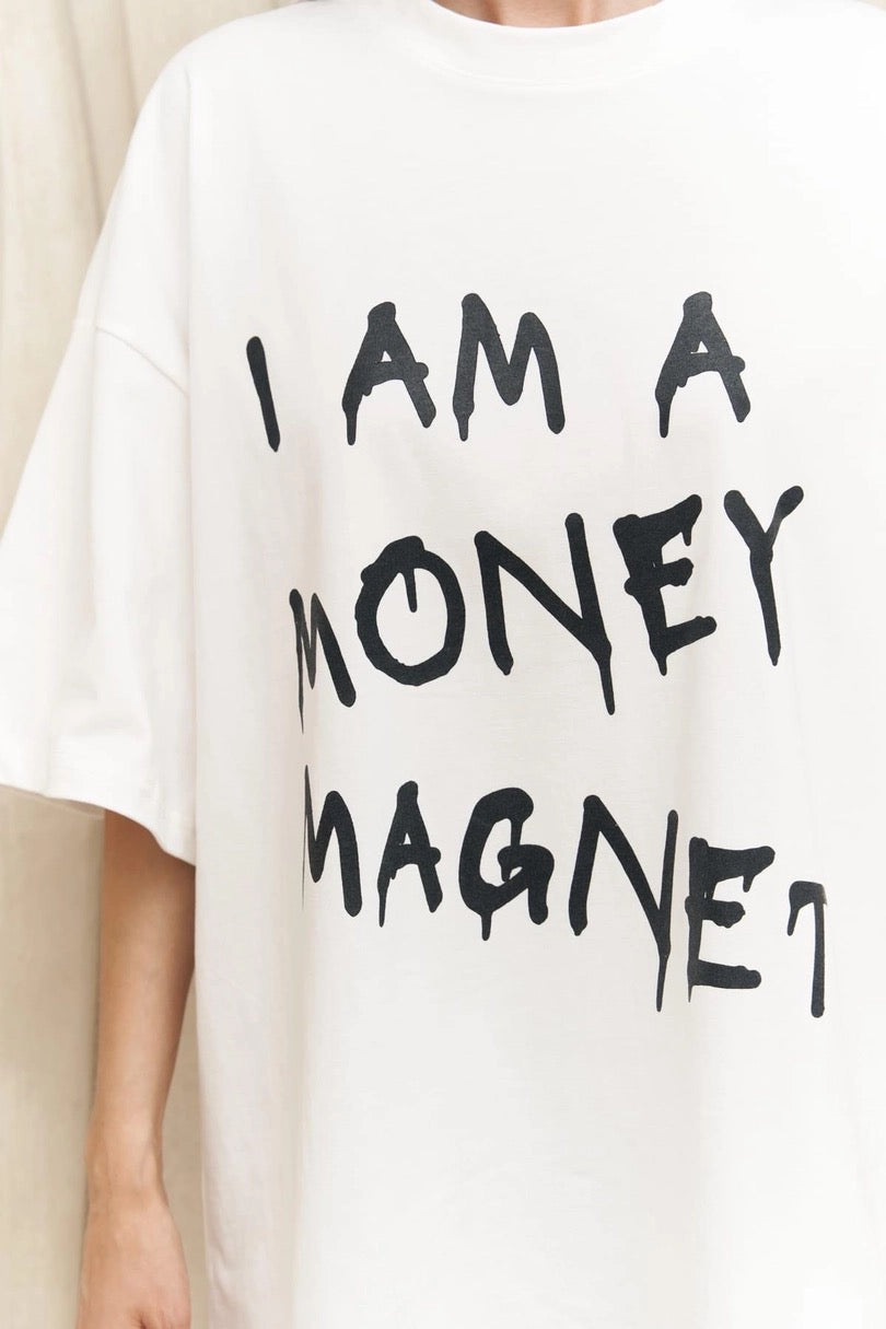 Money Magnet Print T-Shirt