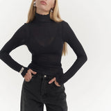 Belina High-Neck White Thin Body