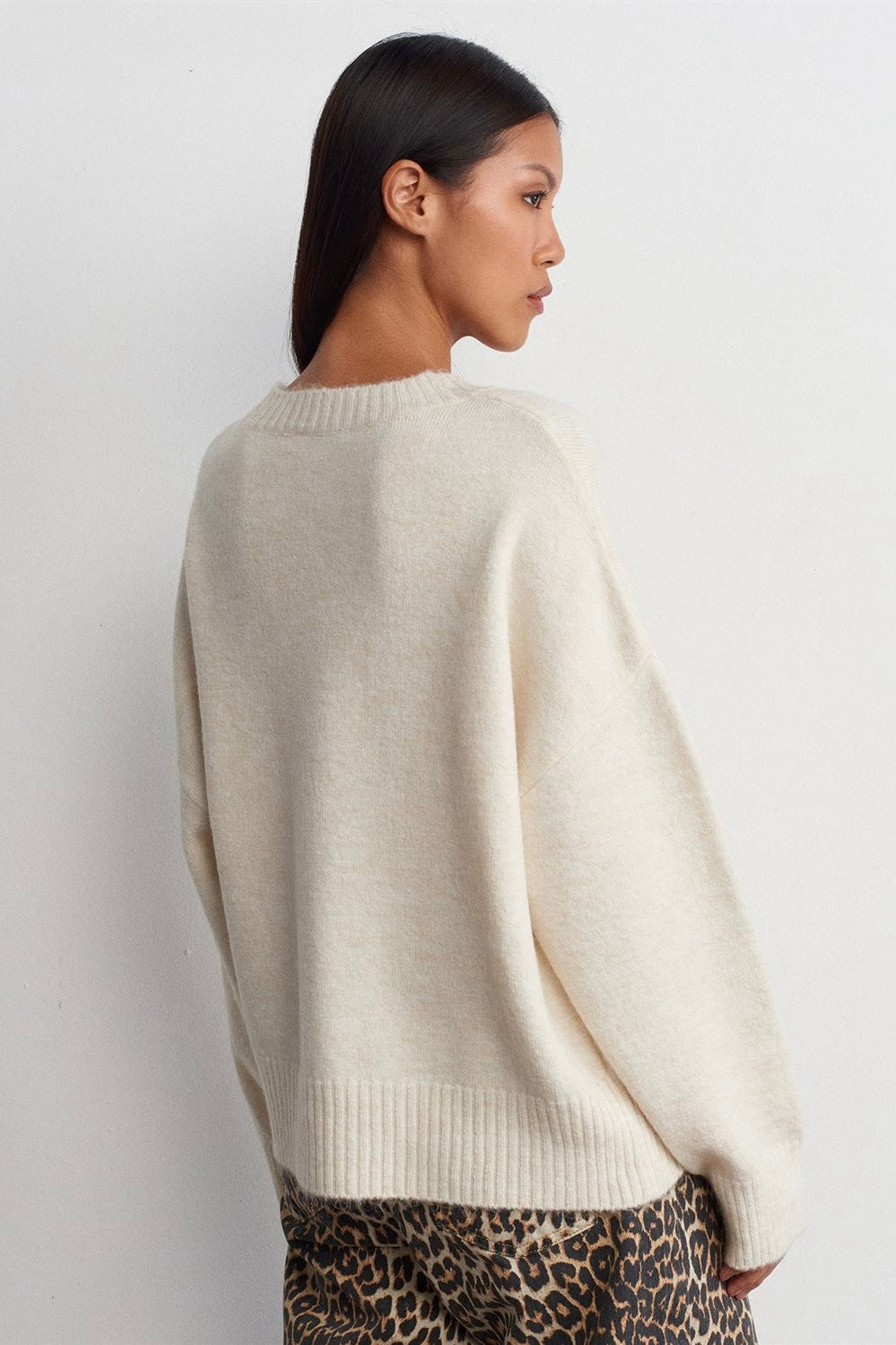 Soft Crewneck Knit Sweater