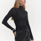 Belina High-Neck White Thin Body