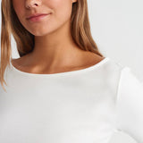 Ruched Side Long Sleeve Top