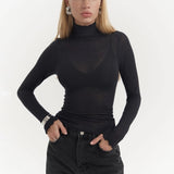 Belina High-Neck White Thin Body