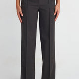 Long Brown Straight Pants