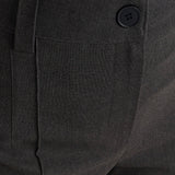 Long Brown Straight Pants