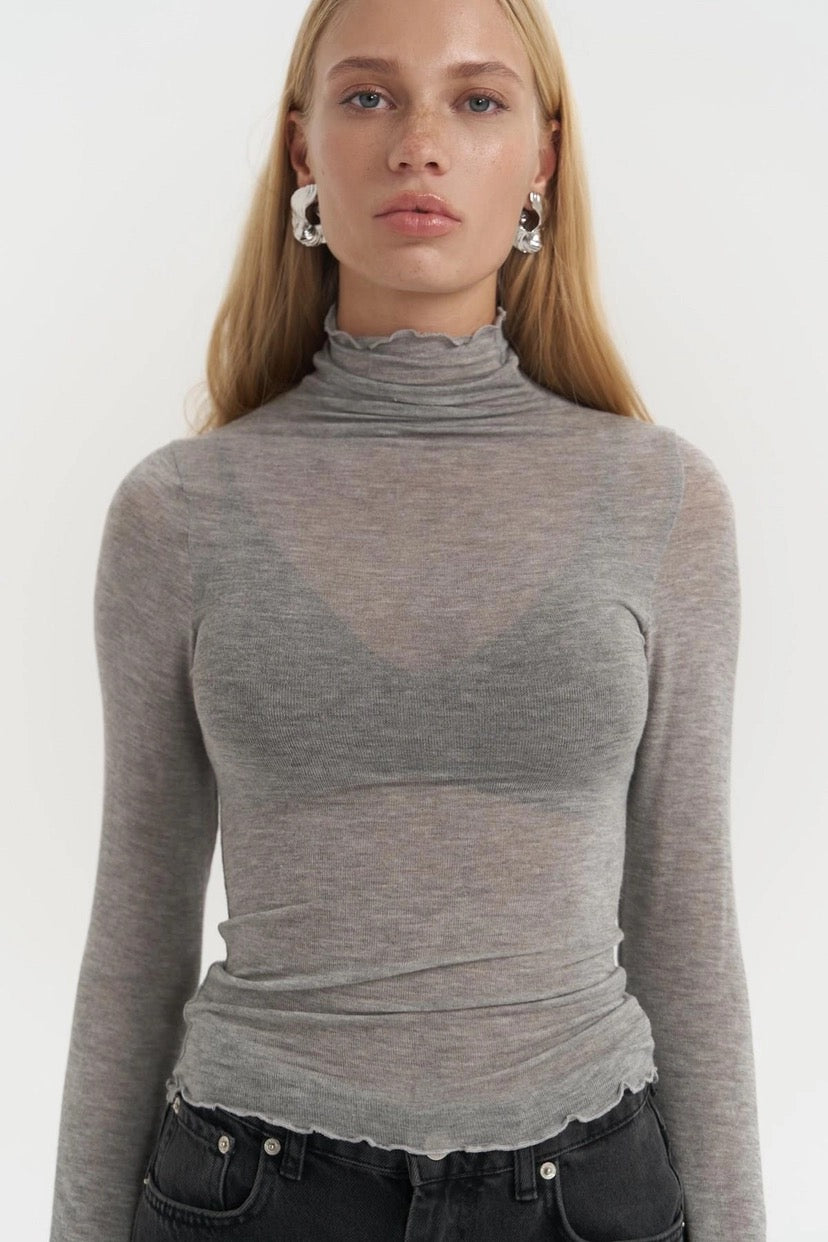 Belina High-Neck White Thin Body