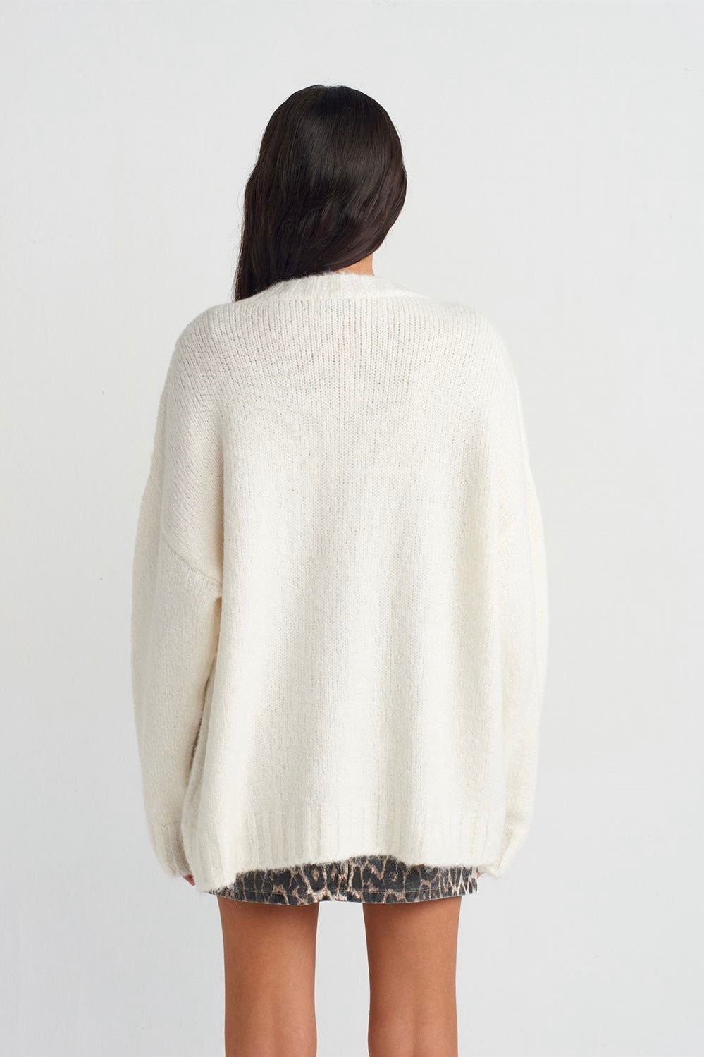 Soft V-Neck Knit Cardigan