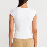 Rib Henley Top