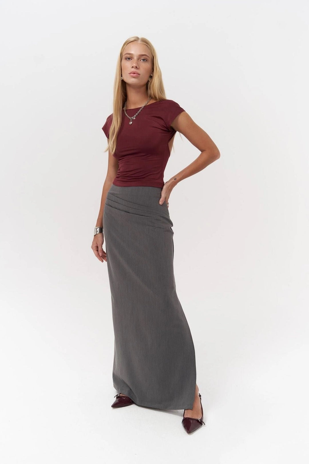 Meli Open-Back White Crop