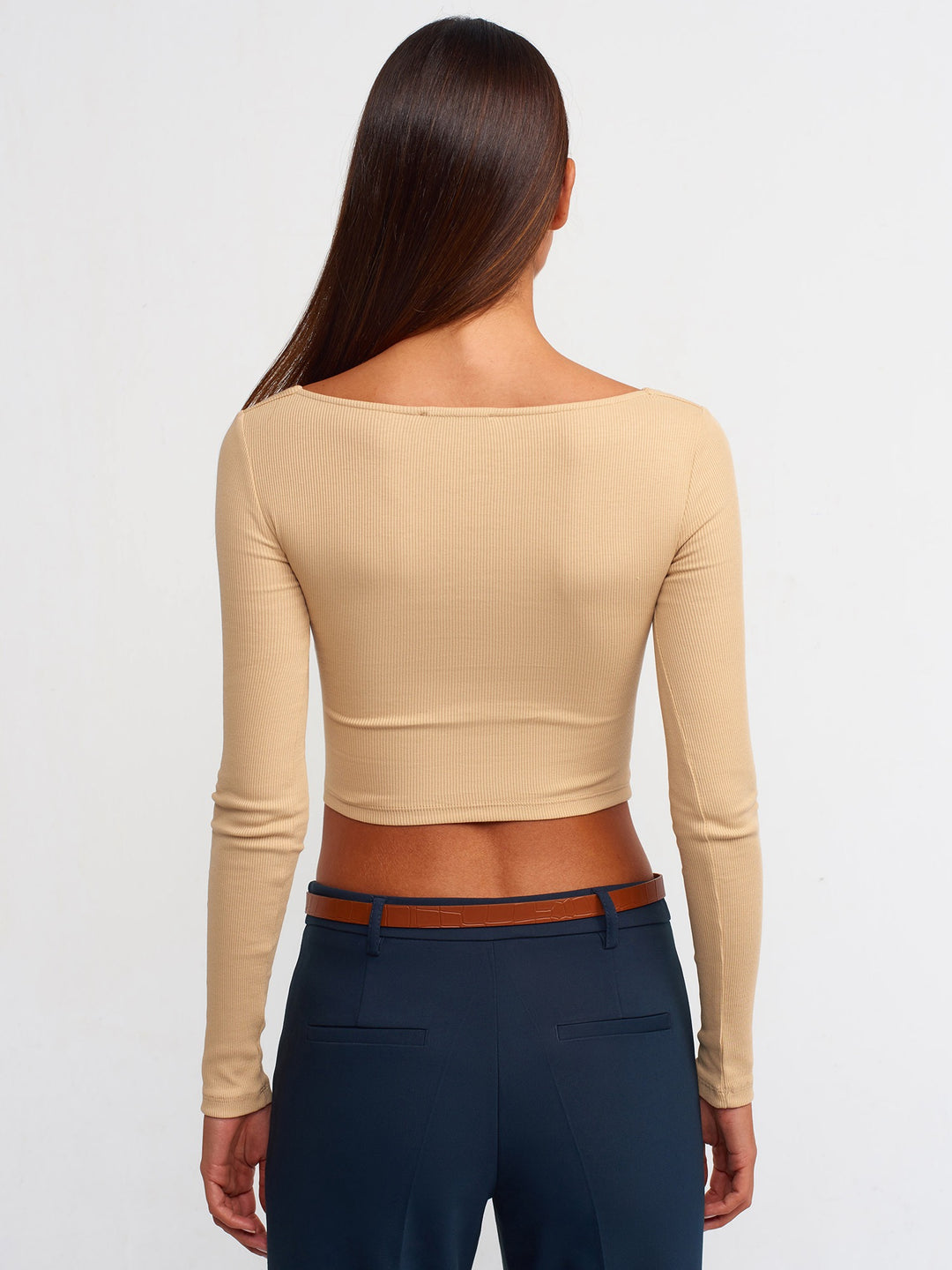 Basic Square Neck Ribbed Top