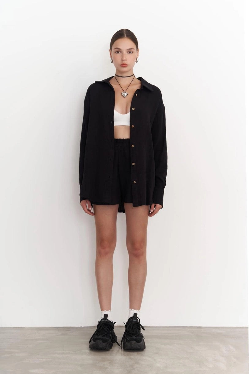 Muslin Shirt Set