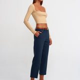 Basic Square Neck Ribbed Top