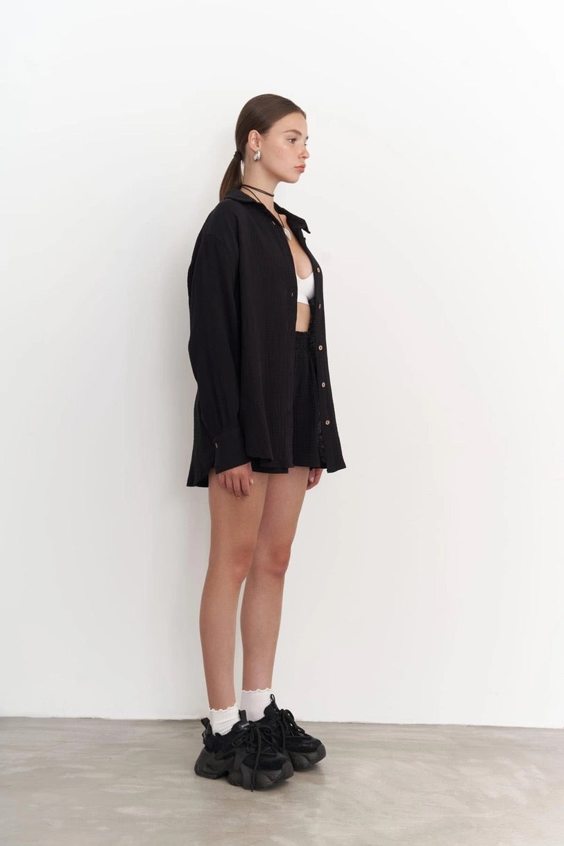 Muslin Shirt Set
