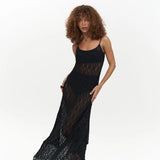 Long Transparent Lace Dress