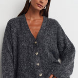Cozy Button-Up Knit Cardigan