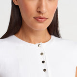 Rib Henley Top