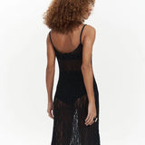 Long Transparent Lace Dress