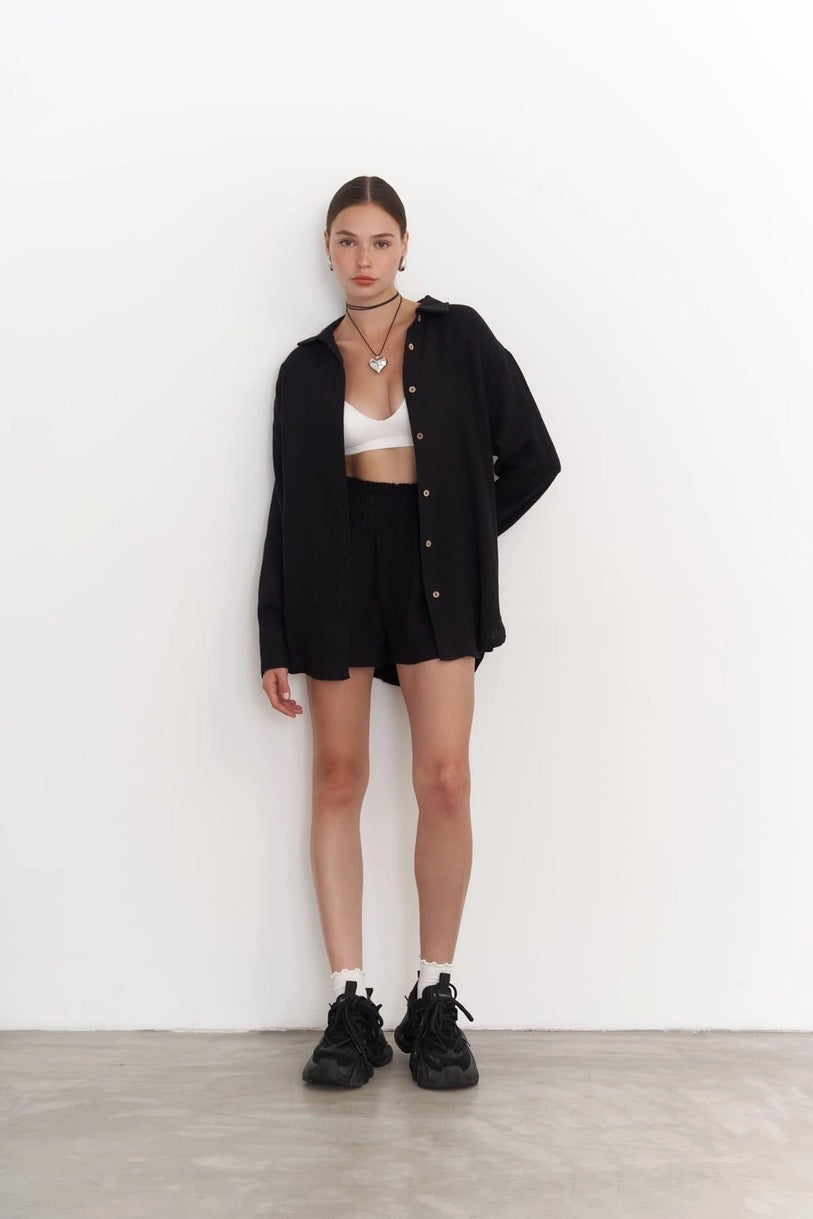 Muslin Shirt Set