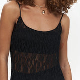 Long Transparent Lace Dress