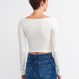 Basic Square Neck Ribbed Top