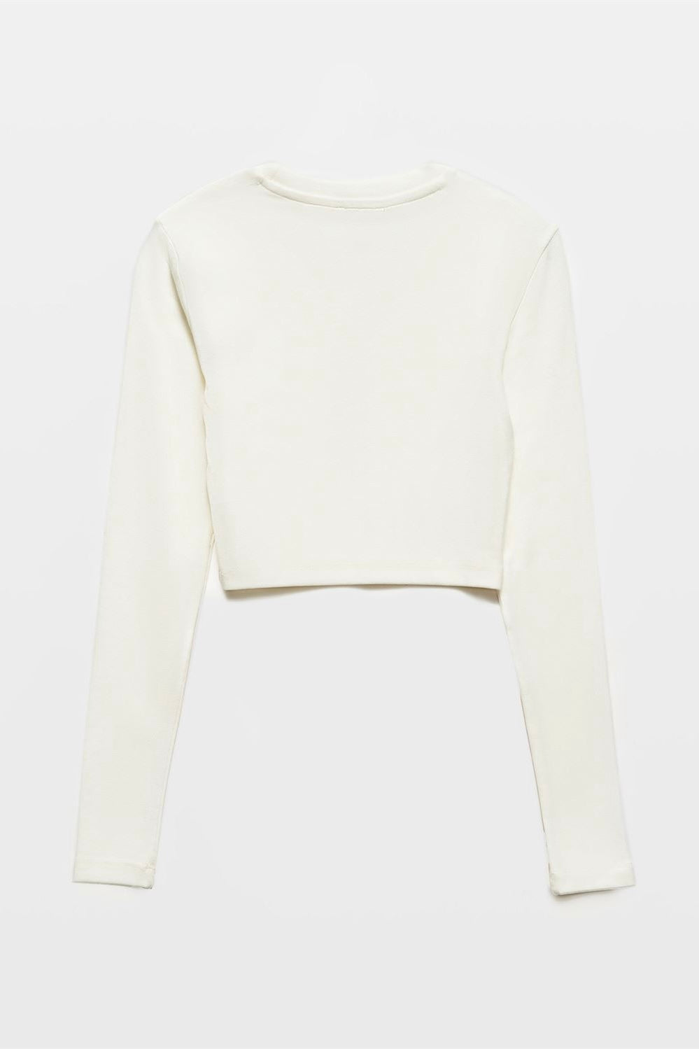 Basic Long Sleeve Crop Top