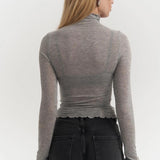 Belina High-Neck White Thin Body