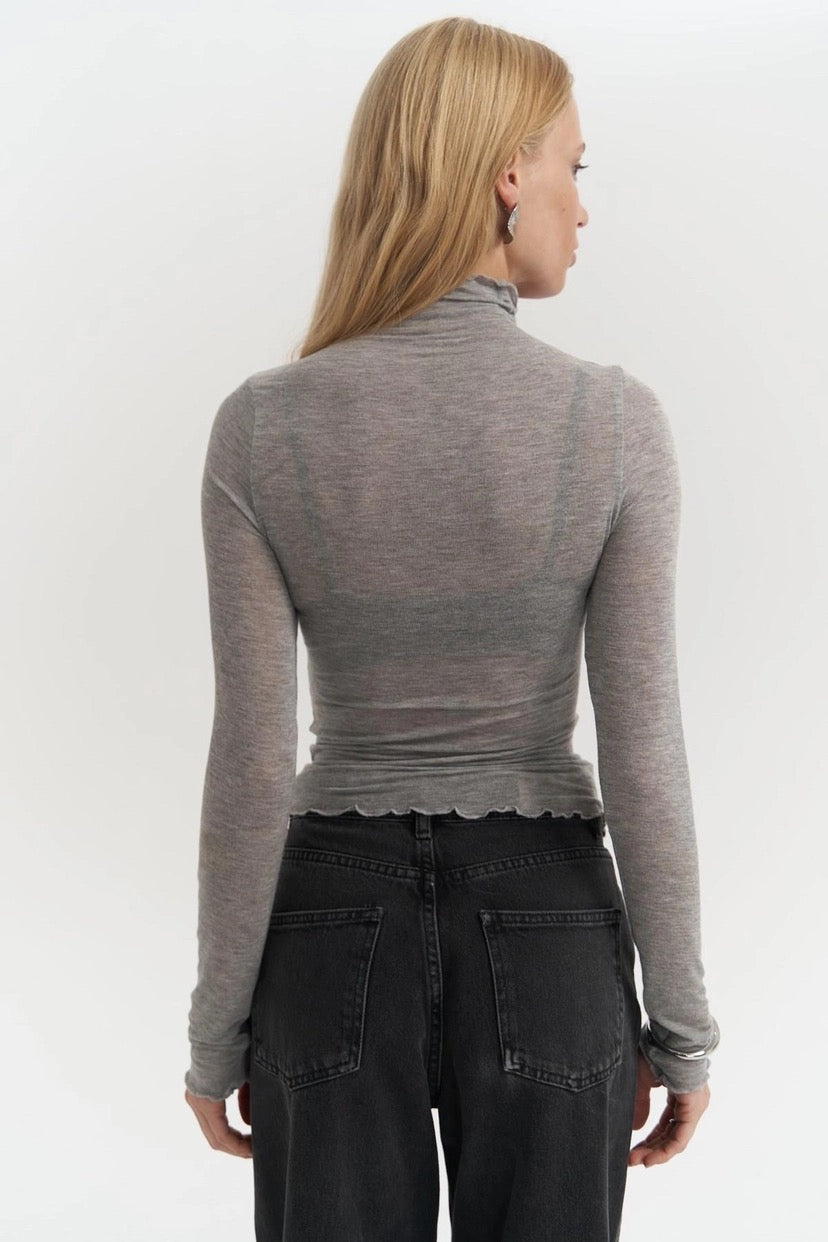 Belina High-Neck White Thin Body