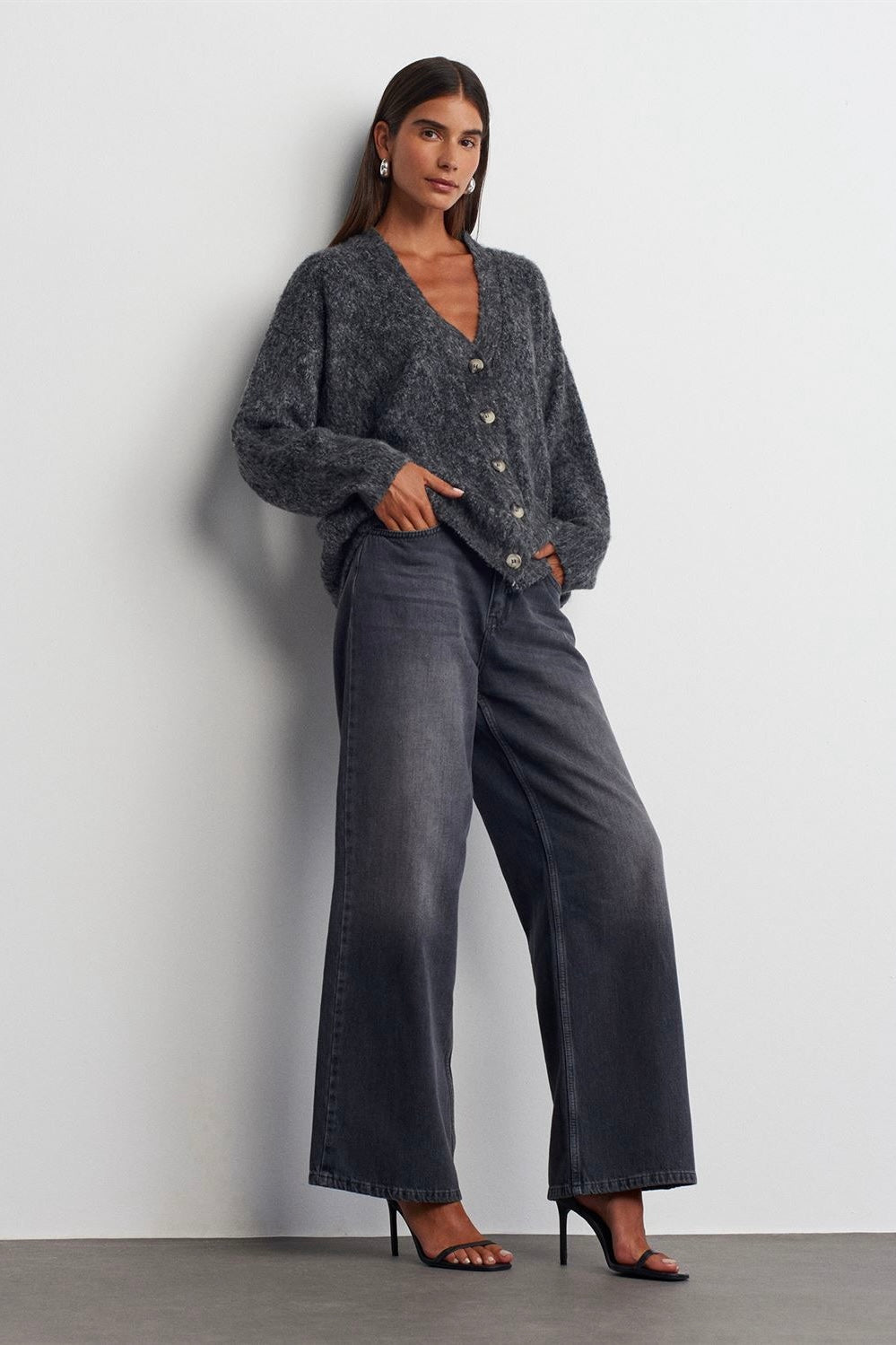 Cozy Button-Up Knit Cardigan