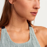 Crossback Smocked Peplum Top