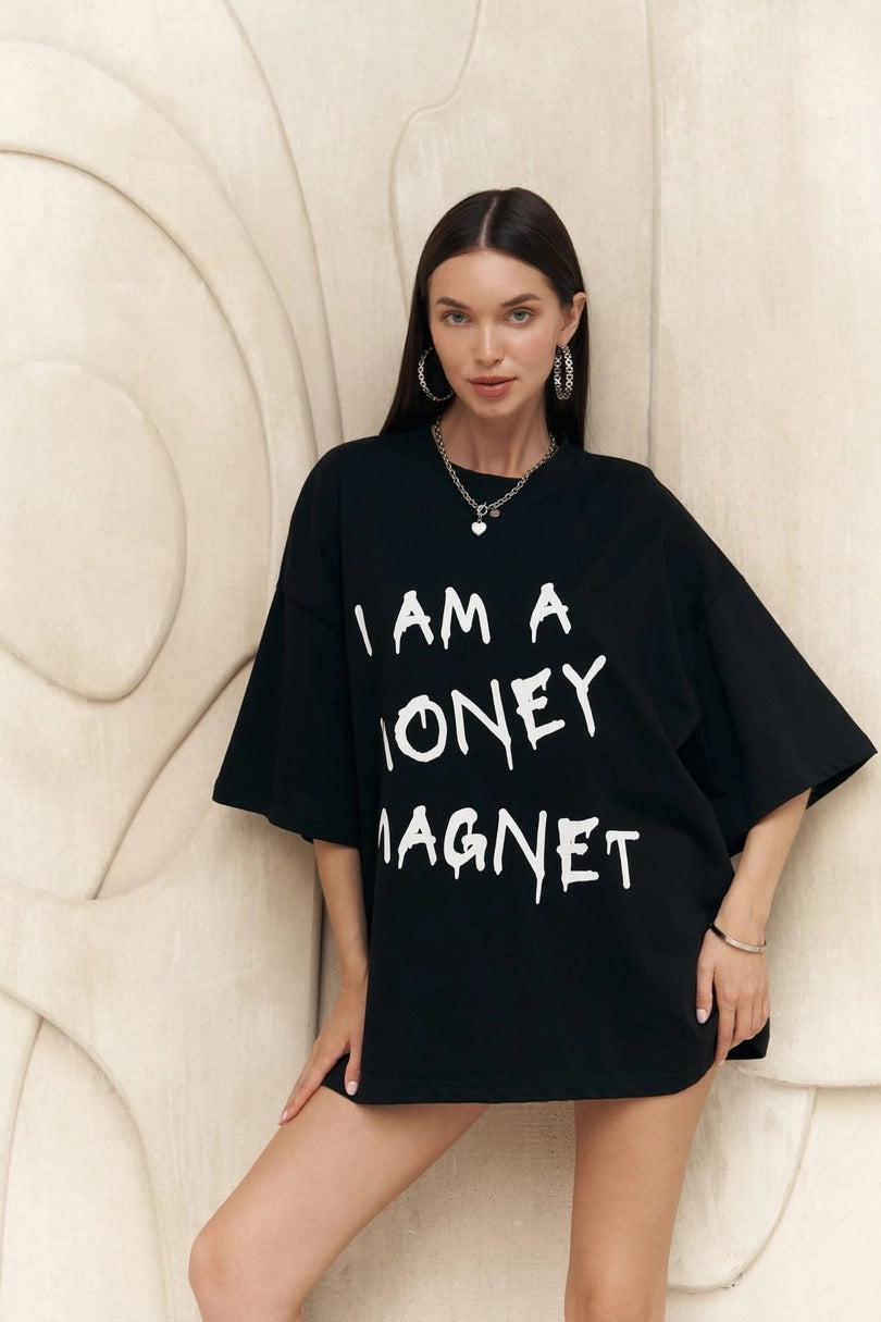Money Magnet Print T-Shirt