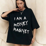 Money Magnet Print T-Shirt
