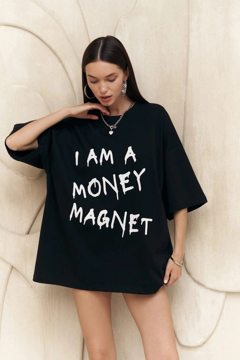 Money Magnet Print T-Shirt