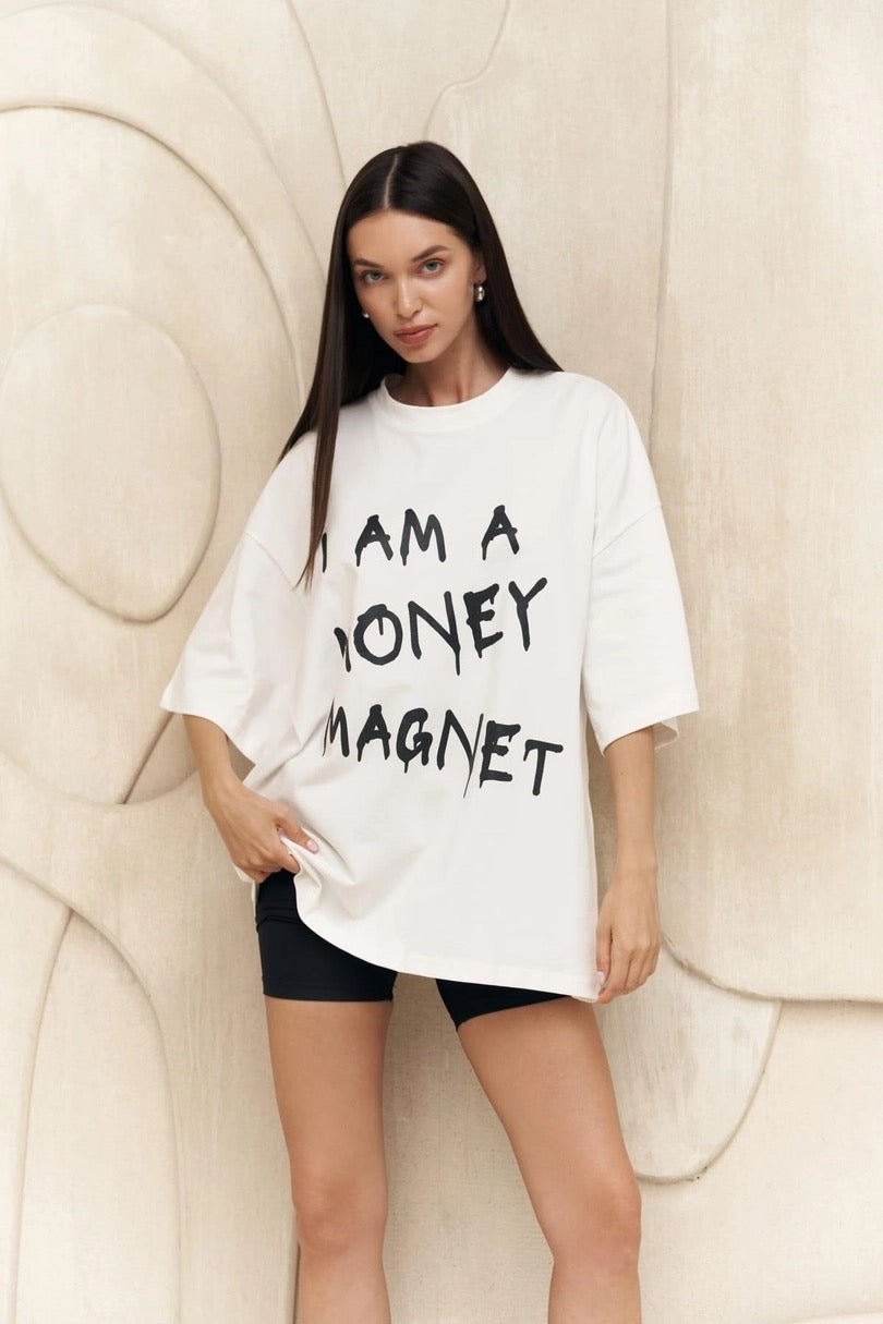 Money Magnet Print T-Shirt