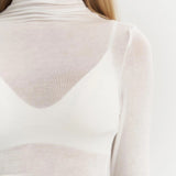 Belina High-Neck White Thin Body