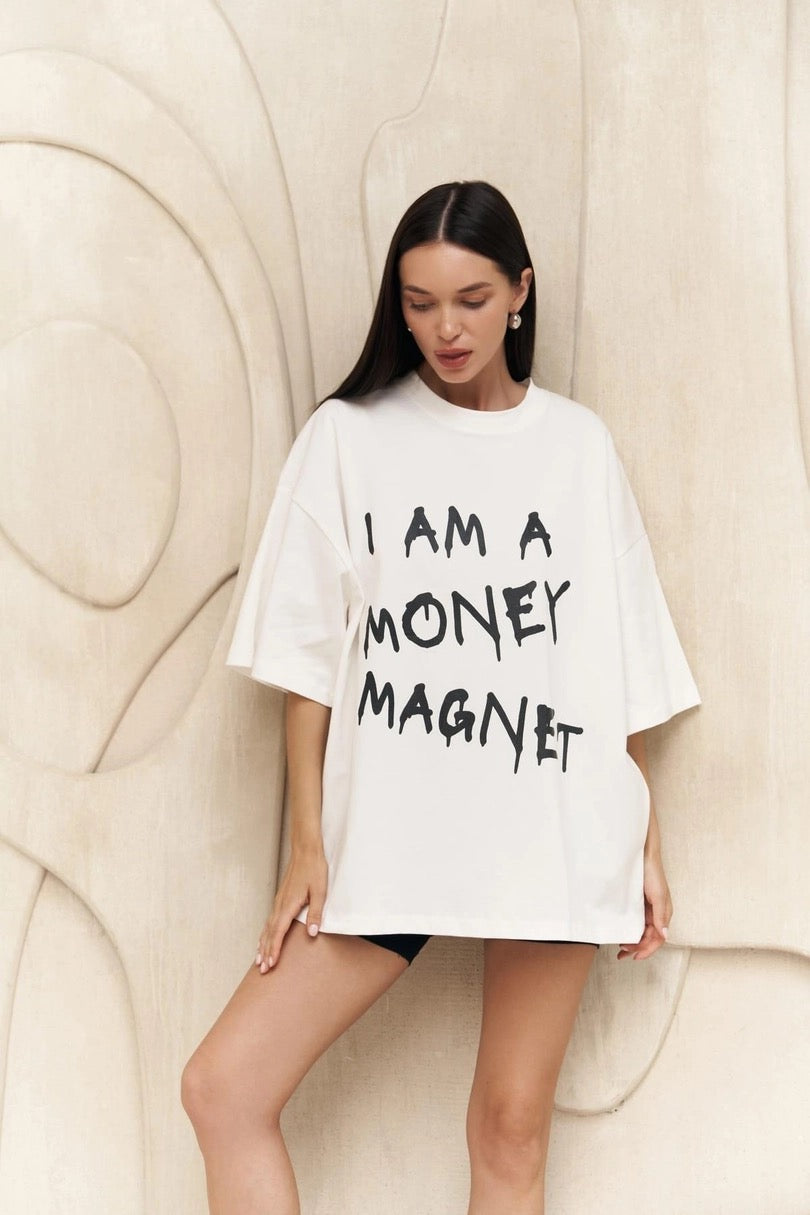 Money Magnet Print T-Shirt