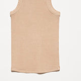 Washed Rib Racerback Crop Tank
