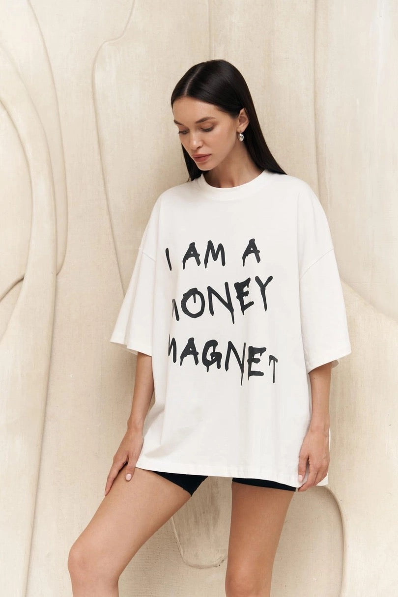 Money Magnet Print T-Shirt