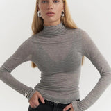 Belina High-Neck White Thin Body