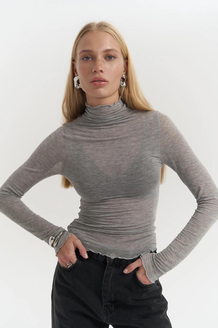 Belina High-Neck White Thin Body