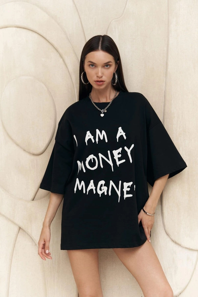 Money Magnet Print T-Shirt