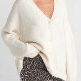 Soft V-Neck Knit Cardigan