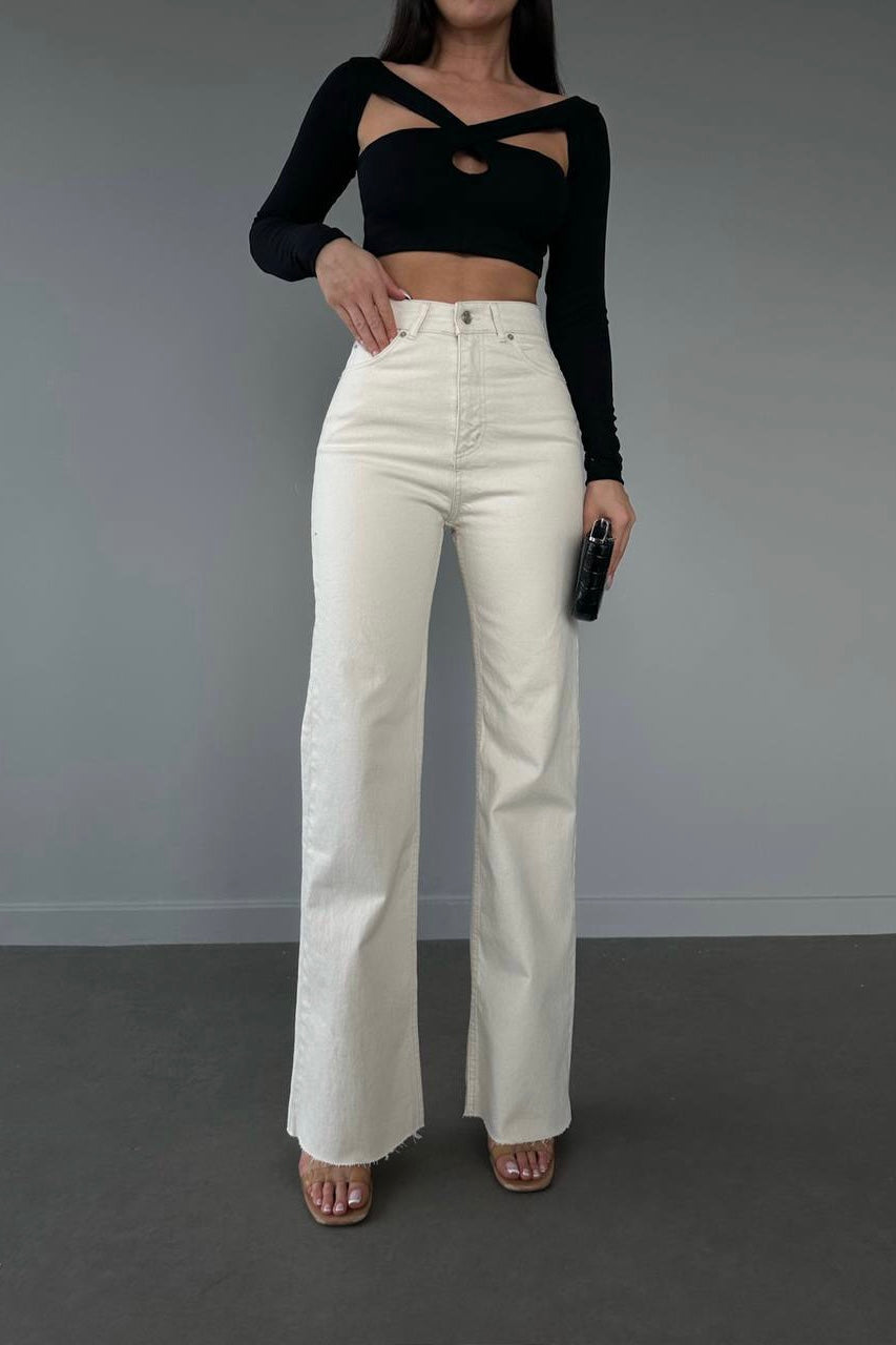 Palazzo Straight Jeans