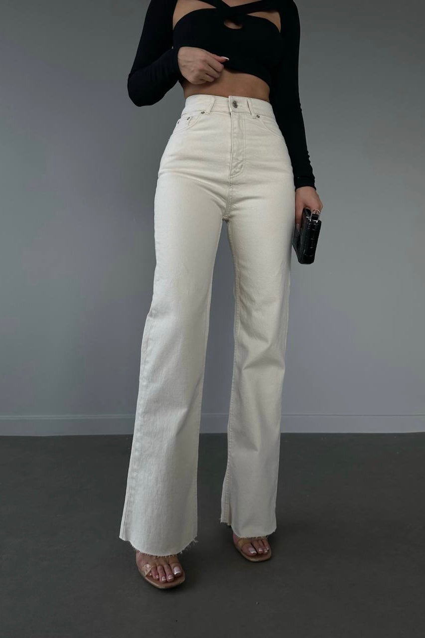 Palazzo Straight Jeans